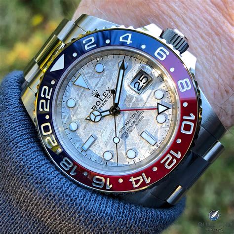 rolex gmt meteor|rolex with meteorite face.